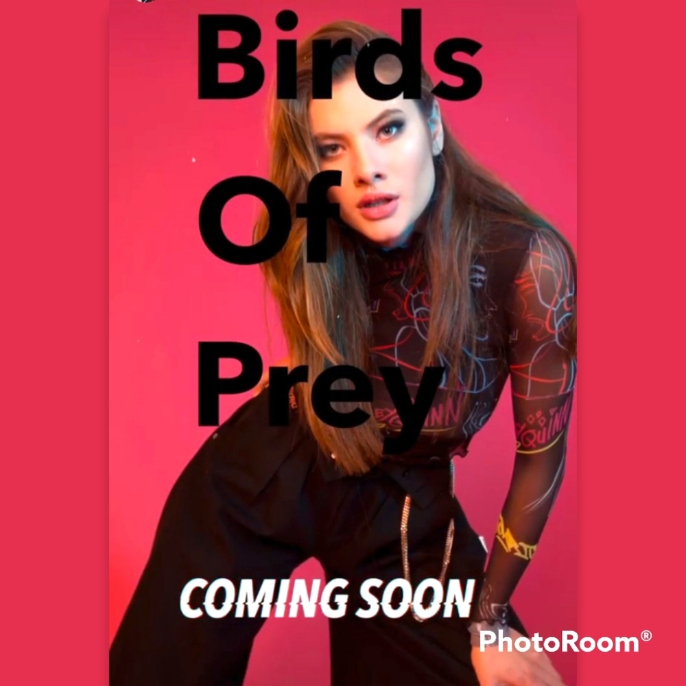 RARE FIND! NEW Joyrich Harley Quinn Birds of Prey Graffiti Top Streetwear XS S - Picture 7 of 11